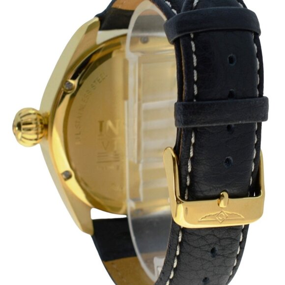 Men's 47mm Invicta Vintage Collection GMT Gold Tone SS Leather Watch! Ref: 5465! - Picture 5 of 8